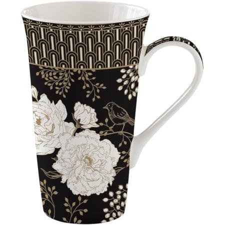 MUG XL EN PORCELAINE 60CL PIVOINE BLANCHE